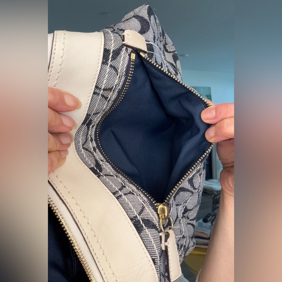 Coach Soho Denim and leather crossbody bag Y2K - Picture 7 of 17